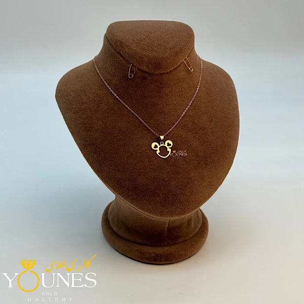 آویز میکی موس لیزری طلا